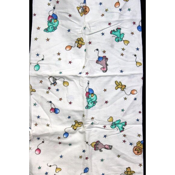 Cotton Receiving Blanket Baby Teddy Bear Balloon Giraffe Heart Elephant Stars - Picture 4 of 6